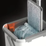 Handloser Flachmopp mit Eimer – Nass- und Trockenreinigung, perfekt für Schlafzimmer, Küchen, Wohnzimmer, Badezimmer – Wischwerkzeug 5