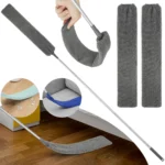 Gap Dust Cleaner, einziehbare Mikrofaser, flexible, lange, flache Gap Duster-Bürsten mit ausziehbarer Stange, Haushaltsreinigungswerkzeuge