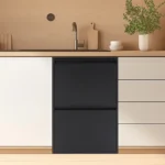 Recycling-Mülleimer mit 4 Fächern, 4 x 33 Gallonen, Abfallsortierbehälter für Küche, Zuhause, Büro, modern, freistehend, Wandmontage 4