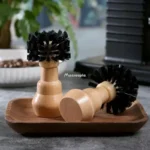 Siebträger-Reinigungsbürste Barista Espresso Kaffee Tamper Reinigungsbürste 51 mm 54 mm 58 mm Werkzeug mit Holzgriff Barista 2