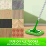 2er-Pack wiederverwendbare Trockenkehrtücher, Mikrofaser-Nassmopp-Pads, kompatibel mit Swiffer Sweeper Mop Replacement 6