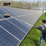 XYT Solarpanel-Reinigung, rotierendes Bürsten-Set, Ausrüstung, Maschinenreiniger, Roboter mit wassergesteuertem Teleskopstange 6