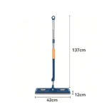 2/4/6 Stück Mikrofaser-Pads, großer flacher Mopp, 360-Grad-drehbarer Bodenwischer-Set, Hartholz-Bodenwischer für Fliesen/Marmor/Laminat/Holzböden 6