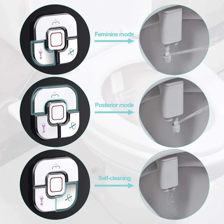 Bidet Toiletten sitz aufsatz ultra dünne nicht elektrische selbst reinigende Doppel düsen Frontal & Heck wäsche Kaltwasser Körperpflege 2