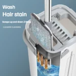 2023 neueste Mopp Set Freis prec heinrich tung Reinigungs werkzeuge Boden reiniger Mikro faser Mops mit Eimer Küche sauber flach Squeeze Mopp 4