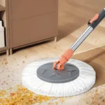 Neue abnehmbare Doppeleimer Mop Spin Mop Bucket Sets 360° °   Spinning Floor Cleaning Mop Wiederverwendbare Mikrofaserköpfe Home Lazy Mop 3