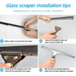 Silikon-Fensterabzieher Glasreiniger für Zuhause, Badezimmer, Spiegel, Dusche, Auto, Fensterreinigungswerkzeug mit Haken 6