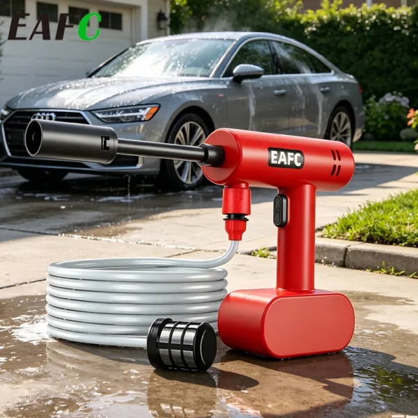 EAFC 60 Bar kabelloser Hochdruck-Autowascher, Sprühwasserpistole, eingebauter Akku, Autowaschmaschine für die Autoreinigung zu Hause
