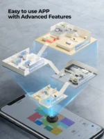 Laresar 01 Roboter-Staubsauger Mopp LDS Lidar-Navigation 5000 Pa Smart Planned Mapping Home Bodenwaschen Teppich Tierhaare reinigen 6