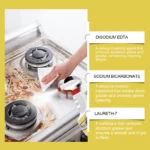 Leistungsstarker Küchenentfetter-Spray - Mehrzweckreiniger für Herd, Backofen, Grill, Kochgeschirr - Entfernt Fett & Flecken 3