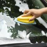 FOSHIO Fensterglas-Schwammreiniger Auto-Wasch-Reinigungsschaber mit Ersatz-Scheuerkissen Auto-Detailing Haushaltsreiniger 6