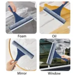 2-in-1-Fensterpinselbürste, Fensterreiniger, magischer Besen, Wischer, Teleskop, langer Griff, Fensterwischer, Rakel, Wischer, Reinigungswerkzeug 5
