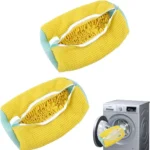 Schuhwaschbeutel, Waschmaschine, Wäschebeutel, Mikrofaserverschluss, Schuhe, Reinigungsbeutel, Schuhe, Wäschesetz, flauschige Fasern, Sneaker 6