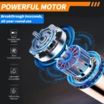 Kabelloser Auto-Hochdruckreiniger, tragbarer Reiniger, kompatibel mit Makita 18V Akku, Motor aus reinem Kupfer für mehr Leistung, Schnellanschluss für Schaumkanne für feineren, gleichmäßigeren Schaum, mehrere Sprühmodi mit breiter Duschfunktion und Schaumfunktion für die Autowäsche, ohne Akku 5