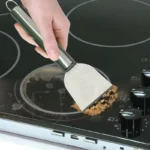 Robuster Metallschaber, Mehrzweck-Küchenreinigungswerkzeug, Schaufel zur Entfernung Hartnäckiger Flecken und Frost, für Gefrierschrank, Kochfeld 2