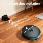 OMESER 8000Pa Roboter-Staubsauger mit Wischfunktion, automatische Aufladung, Smart-App-Steuerung, geplante Kartierung, für die Reinigung von Böden, Teppichen und Tierhaaren zu Hause 5