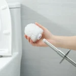 Toilettenbürste aus Edelstahl mit langem Griff, Badezimmer-Reinigungsbürste mit robuster Basis, Toilettenreiniger für die Tiefenreinigung auf dem Boden 5