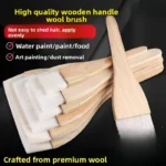 Hochwertiger Wollpinsel, nahtloser Pinsel für Latexfarbe, Pinsel für Grill- und Backfarbe, 1–10 Stück 2