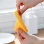 2/5 PcsHolz Zellstoff Melamin Schwamm Radiergummi Für Geschirr Waschen Doppel-seite Mehrzweck Scheuer Pad Nützliche Dinge für Küche 4