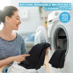 1/50 Stück Schwarzes Mikrofaser-Reinigungstuch Saugfähiges Handtuch zum Autowaschen Hausarbeit Küchenreinigung Putzlappen Haushaltsreinigungswerkzeuge 6