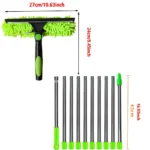 100CM-420CM Ausziehbare Spleißstange Bodenschaber Haushalt Fensterreinigung Wischer Glasschaber Fensterwischer 6