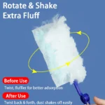 Einweg-Staubwedel-Nachfüllpackungen Kompatibel mit Swiffer Duster Mikrofaser-Haarstaubwedel für Hochhausreinigung Staubmagnet CCD003 4
