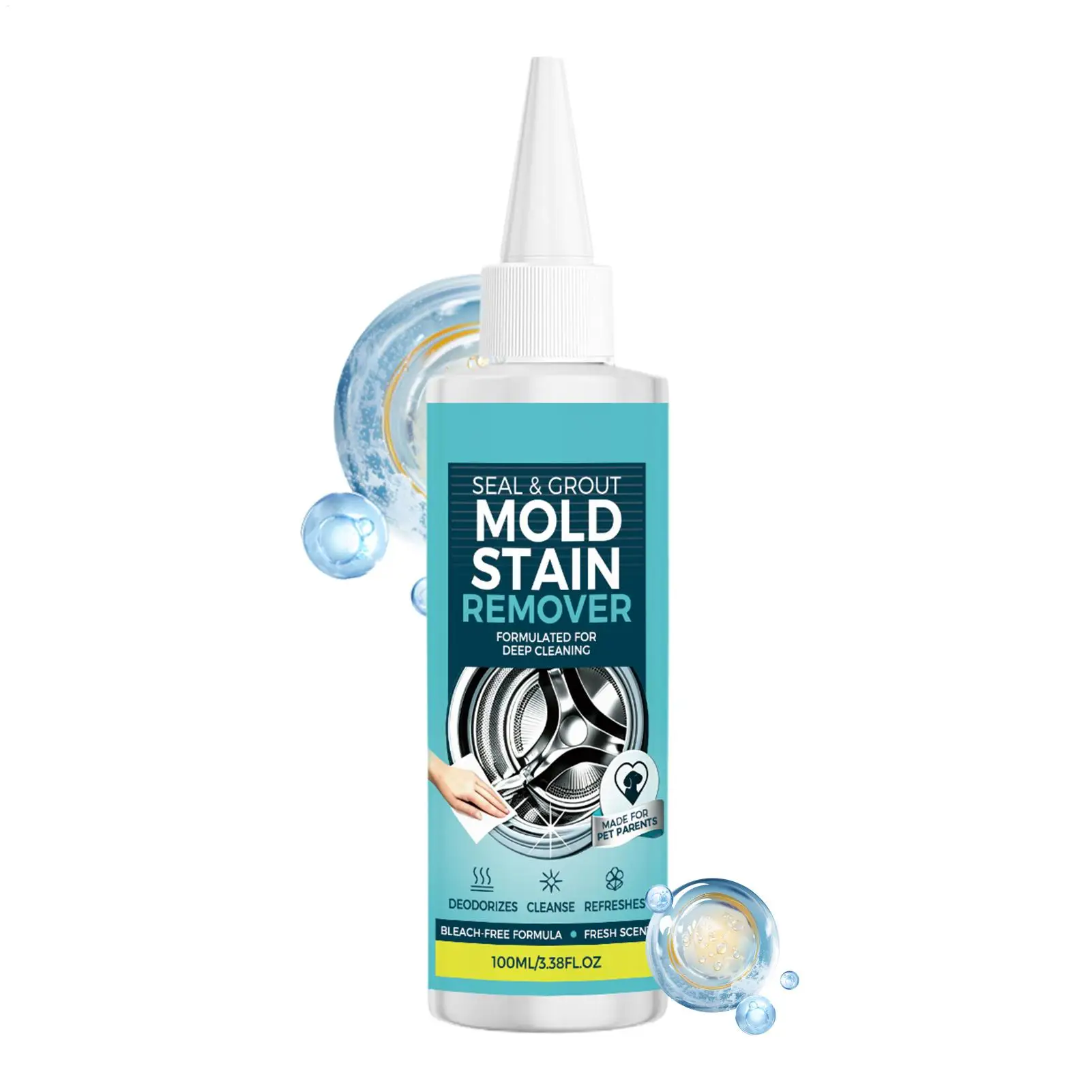 Schimmel- und Fleckenentferner, 100 ml, Reinigungsmittel für Fugenfugen, Reinigungsmittel für Duschfliesen, Schmutzreiniger für Küche, Waschmaschine, Badezimmer, Terrasse, Deck Schimmel- und Fleckenentferner, 100 ml, Reinigungsmittel für Fugenfugen, Reinigungsmittel für Duschfliesen, Schmutzreiniger für Küche, Waschmaschine, Badezimmer, Terrasse, Deck