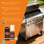 Grillreiniger-Spray für Grill, Ofen, Herd, Fettentferner, robuster Entfetter, auf Fett gebacken, gebacken, für Lebensmittel, draußen, drinnen, 100 ml 6
