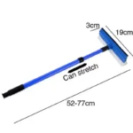 2-in-1 Teleskop Fenster Glas Reiniger Wischer Langen Griff Schwamm Pinsel Fenster Mopp Rakel Wischer Reinigung Rakel Werkzeug 2