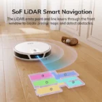 ILIFE V20 Roboterstaubsauger, 5000 Pa Saugleistung, SOF LiDAR Smart Navigation, APP-Steuerung, anpassbare Reinigung, selbstaufladend 3