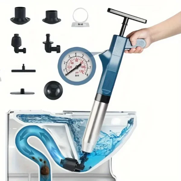 Pipeline-Reinigungswerkzeug-Set, Hochdruck-Kolben, Kanalisation, Bagger für Badezimmer, Toilette, Küche, Waschbecken, Entwässerungsrohre, Entriegelungsgerät