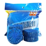 Blaue Toilettenreiniger-Tabletten mit automatischer Spülung, langlebige Blasen-Lufterfrischer-Scheiben für die Wartung von Badezimmer-Toiletten-WC-Hygiene 6