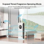 Mini-Multifunktions-Aromatherapie-Diffusor, USB, intelligenter Lufterfrischer für ätherische Öle für Zuhause, Desktop, Wandmontage, für Auto, Badezimmer 3