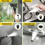 Podofo Handgehaltener Multifunktions-Dampfreiniger 2000W 3,0 Bar Hochtemperatur-Sterilisations- und Desinfektions-Dampfreiniger mit 1200ml Tank für Sofas, Küchen, Fenster, Badezimmer und Autos 2