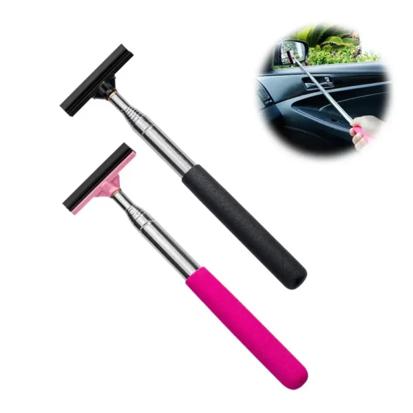 Auto Rückspiegel Wischer Waschen Teleskop Reinigung 98 cm Lange Reiniger Handheld Wischer Spiegel Griff Werkzeug Pinsel Reinigung Glas X7I5