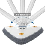 Neuer erweiterter Dreiecks mopp 360 Twist Squeeze Wringing Xtype Fensterglas Toilette Bad Boden wand Fenster reinigung Mopp