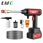 60 Bar 300W Hochdruck-Akku-Autowaschpistole 20000mAh Schaumgenerator Wasserpistole Multifunktionales Gartenreinigungsgerät