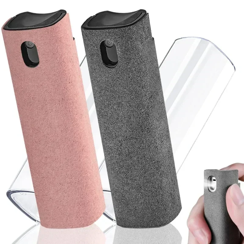 Mikrofaser-Bildschirmreiniger, Sprühflasche, Handy, Tablet, Laptop, Display, Bildschirmreinigung, Wischtuch, Press-Sprühflasche ohne Flüssigkeit