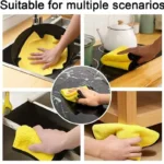 1/10 stücke Mikrofaser Handtücher Verdicken Auto Reinigung Handtücher Weiche Trocknen Tuch Waschen Handtücher Doppel Schicht Sauber Lumpen Auto Zubehör 5