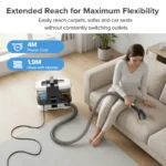 Lubluelu V2 Teppichreinigungsmaschine 16kPa Tragbarer Polsterreiniger Speziell für Haustierflecken Leistungsstarker Reiniger für Teppiche Sofas Matratzen 4