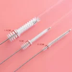 Trinkhalm-Reinigungsbürsten-Set Wiederverwendbare Röhrenreiniger Nylon Edelstahl Lange Reinigungsbürsten für Babybecher Flaschen 6