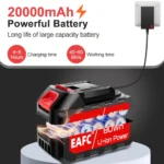60 Bar 300W Hochdruck-Akku-Autowaschpistole 20000mAh Schaumgenerator Wasserpistole Multifunktionales Gartenreinigungsgerät 5