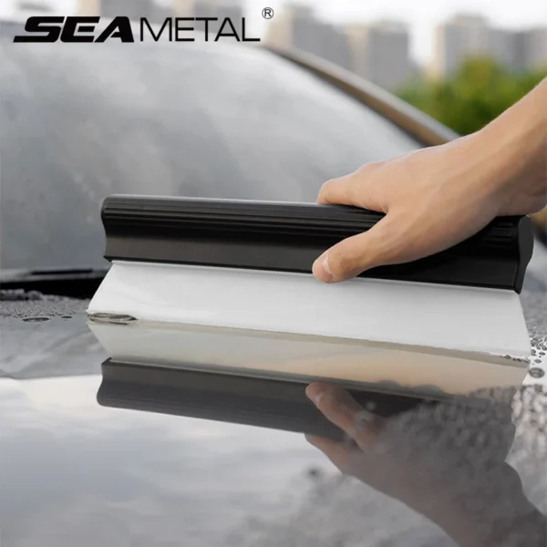 Seametal Auto Wasser Fenster wischer kratz fest Silikon handliche Rakel Trocken klinge sauber Kratz film Schaber Auto Zubehör