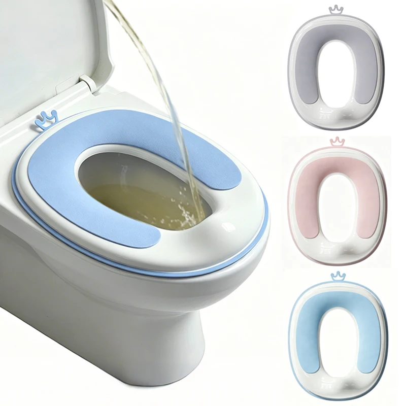 Universeller Toilettensitz für Kinder, spritzwassergeschützt, für Kleinkinder, sicheres WC, tragbar, für Jungen und Mädchen, für Reisen, Zuhause, Badezimmer