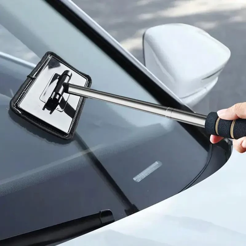 Auto Windschutzscheibe Wasser Schaben Teleskop Auto Glas Wischer Auto Reinigung Werkzeuge Fenster Reinigung Pinsel Reinigung Tuch 2
