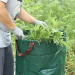 272L/300L/500L Garten-Abfallsack Laubsammelbeutel Sammel-Mülltonne Wiederverwendbare Laubsammelbehälter für Gartenarbeit und Aufbewahrung im Freien 6