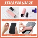 2 In 1 Telefon Bildschirm Reiniger Spray Computer Handy Bildschirm Staub Entferner Werkzeug Mikrofaser Tuch Für iPhone iPad Apple polnischen 6