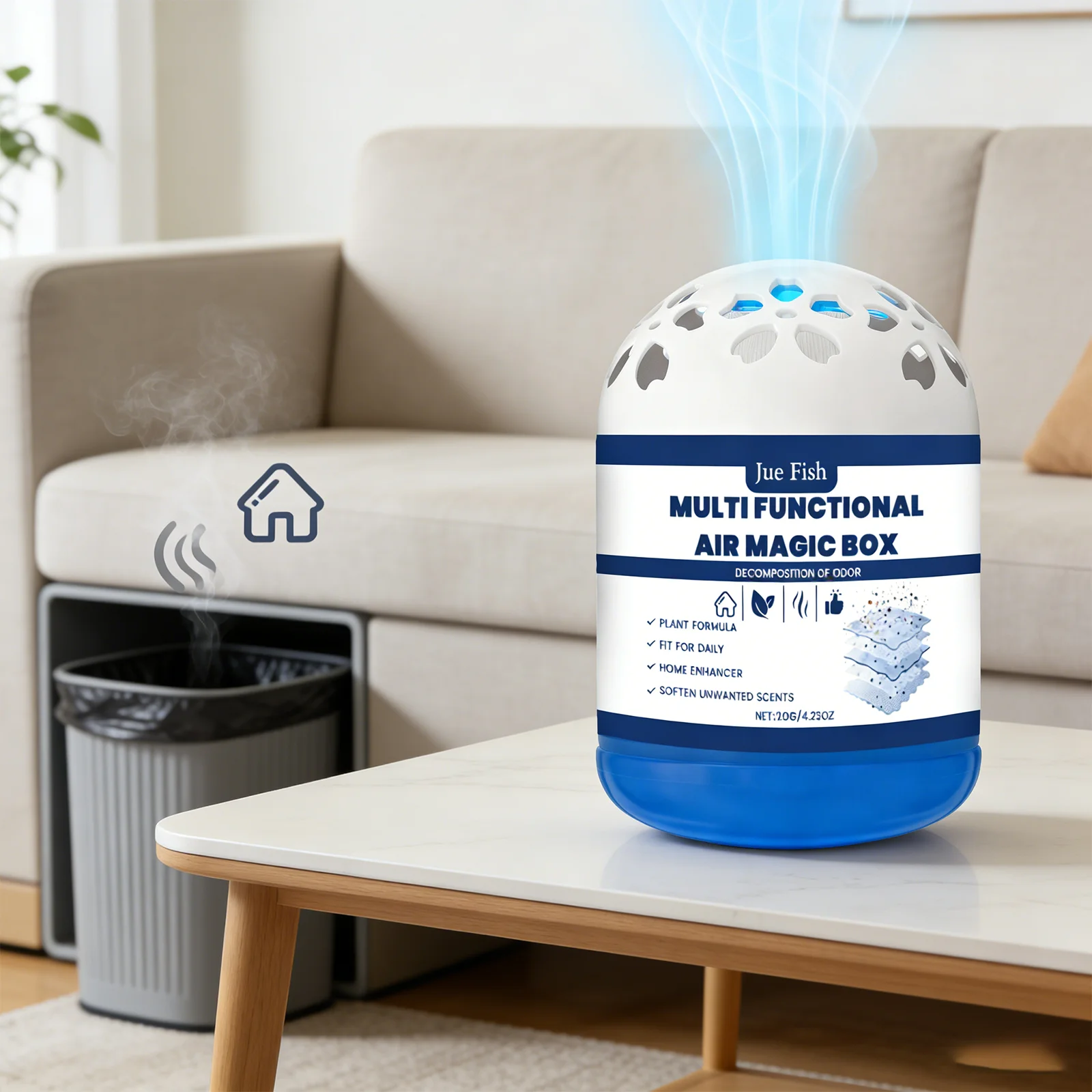 Lufterfrischer für Zuhause, langanhaltender Geruchsentferner für Auto, Zimmer, Badezimmer, Schrank, Feuchtigkeitsabsorber, luftreinigender Deodorant-Ball Lufterfrischer für Zuhause, langanhaltender Geruchsentferner für Auto, Zimmer, Badezimmer, Schrank, Feuchtigkeitsabsorber, luftreinigender Deodorant-Ball