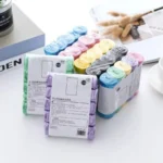 5 Rollen/Packung, mehrere Farben, tragbar, einfarbig, Müllbeutel, Mülltonneinlagen für Badezimmer, Toilette, Schlafzimmer, Büro, Toilette