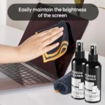 Bildschirmreiniger-Sprüh-Set – Glasreiniger-Spray und Mikrofaser-Reinigungstuch, geeignet für eine Vielzahl von Glas, Brillen und Kameraobjektiven 2